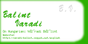 balint varadi business card